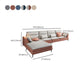 Canapé sectionnel scandinave de 68 po de large, coussin à dossier, 4 oreillers, sectionnel