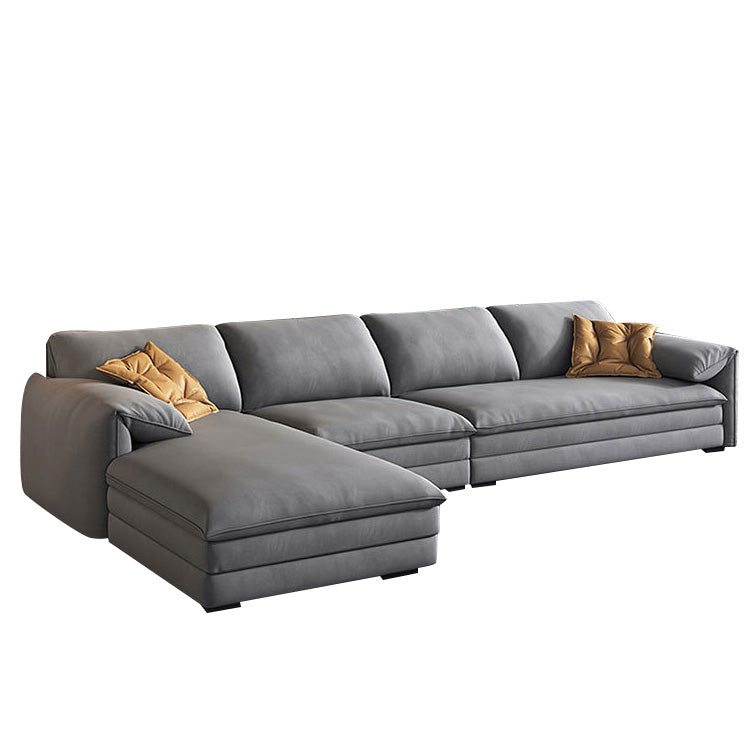 68 "W Contemporáne de tela de sofá seccional Sectional