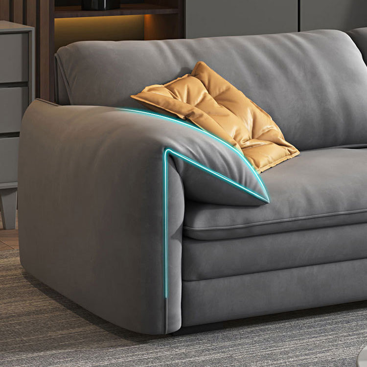 68 "W Contemporáne de tela de sofá seccional Sectional