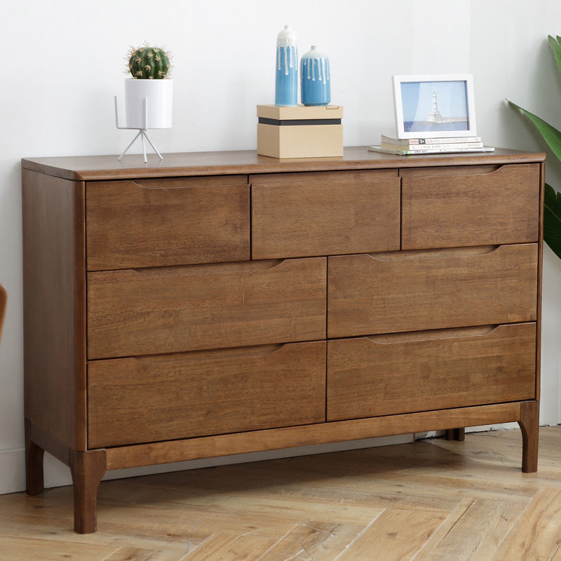 Rectangular Rubberwood Chest Mid-Century Modern Accent Chest Brown 7 Clearhalo 'Cabinets & Chests' 'cabinets_chests' 'furn' 'furn_cabinets_chests' 'Furniture' 'Living Room Furniture' 6478279