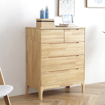 Rectangular Rubberwood Chest Mid-Century Modern Accent Chest Natural 5 Clearhalo 'Cabinets & Chests' 'cabinets_chests' 'furn' 'furn_cabinets_chests' 'Furniture' 'Living Room Furniture' 6478280