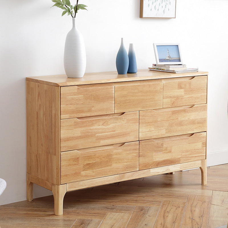 Rectangular Rubberwood Chest Mid-Century Modern Accent Chest Natural 7 Clearhalo 'Cabinets & Chests' 'cabinets_chests' 'furn' 'furn_cabinets_chests' 'Furniture' 'Living Room Furniture' 6478288