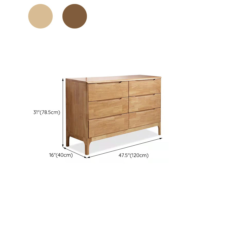 Rectangular Rubberwood Chest Mid-Century Modern Accent Chest Clearhalo 'Cabinets & Chests' 'cabinets_chests' 'furn' 'furn_cabinets_chests' 'Furniture' 'Living Room Furniture' 6478293