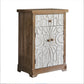 Industrial Rectangle Solid Wood With Doors Cabinet Distressed Wood Accent Cabinet 24"L x 16"W x 34"H Clearhalo 'Cabinets & Chests' 'cabinets_chests' 'furn' 'furn_cabinets_chests' 'Furniture' 'Living Room Furniture' 6478325