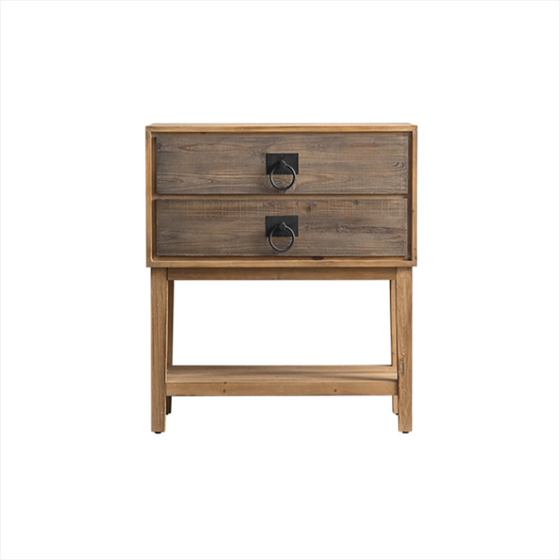 Industrial Rectangle Solid Wood With Doors Cabinet Distressed Wood Accent Cabinet 31"L x 15"W x 35"H Clearhalo 'Cabinets & Chests' 'cabinets_chests' 'furn' 'furn_cabinets_chests' 'Furniture' 'Living Room Furniture' 6478330