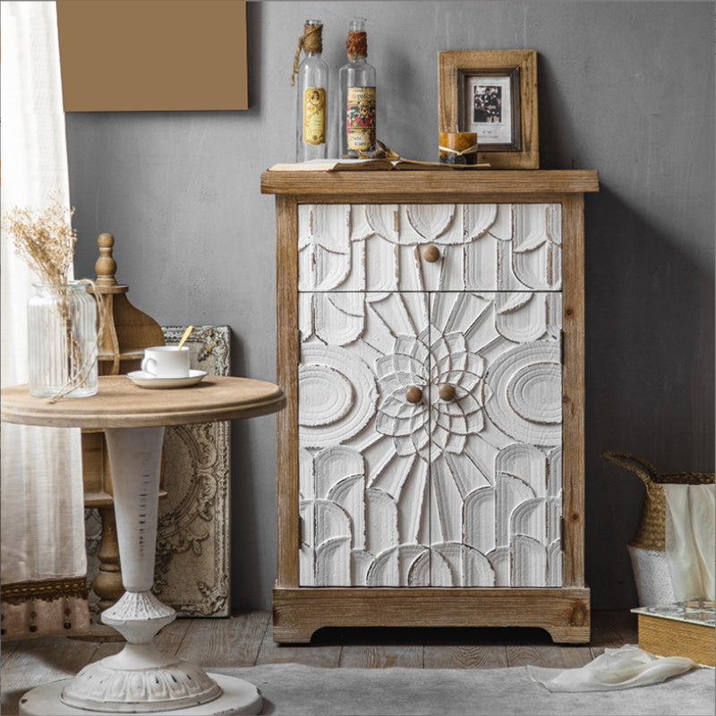 Industrial Rectangle Solid Wood With Doors Cabinet Distressed Wood Accent Cabinet Clearhalo 'Cabinets & Chests' 'cabinets_chests' 'furn' 'furn_cabinets_chests' 'Furniture' 'Living Room Furniture' 6478336