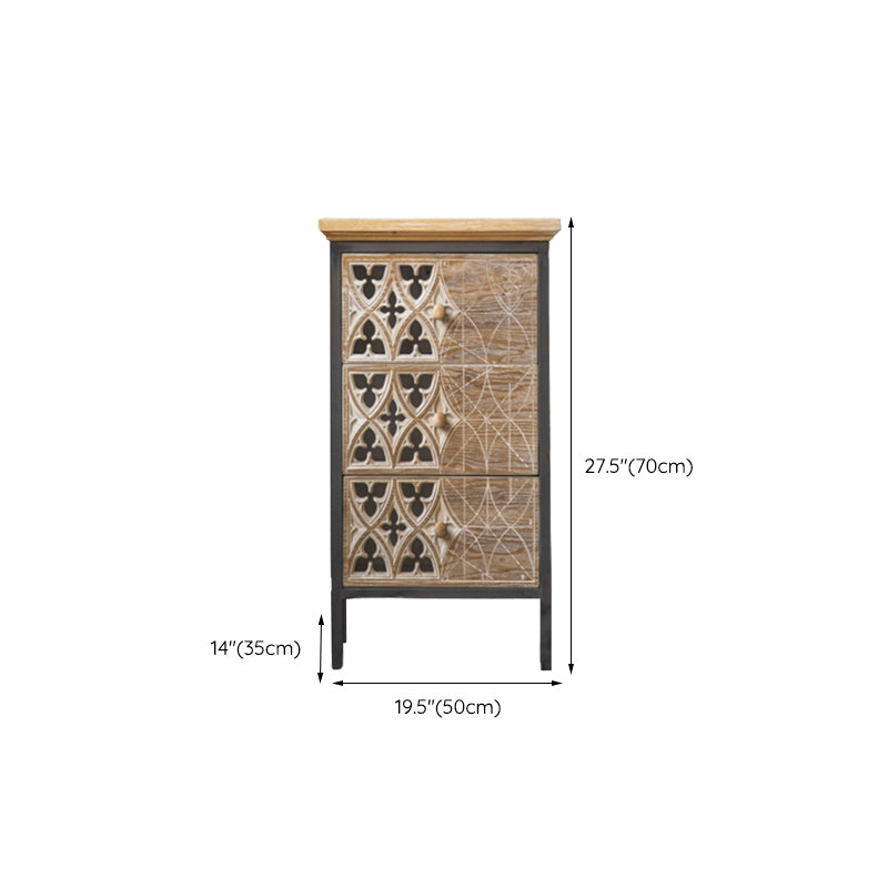 Industrial Rectangle Solid Wood With Doors Cabinet Distressed Wood Accent Cabinet Clearhalo 'Cabinets & Chests' 'cabinets_chests' 'furn' 'furn_cabinets_chests' 'Furniture' 'Living Room Furniture' 6478345