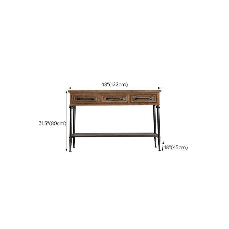 Industrial Rectangle Solid Wood With Doors Cabinet Distressed Wood Accent Cabinet Clearhalo 'Cabinets & Chests' 'cabinets_chests' 'furn' 'furn_cabinets_chests' 'Furniture' 'Living Room Furniture' 6478348