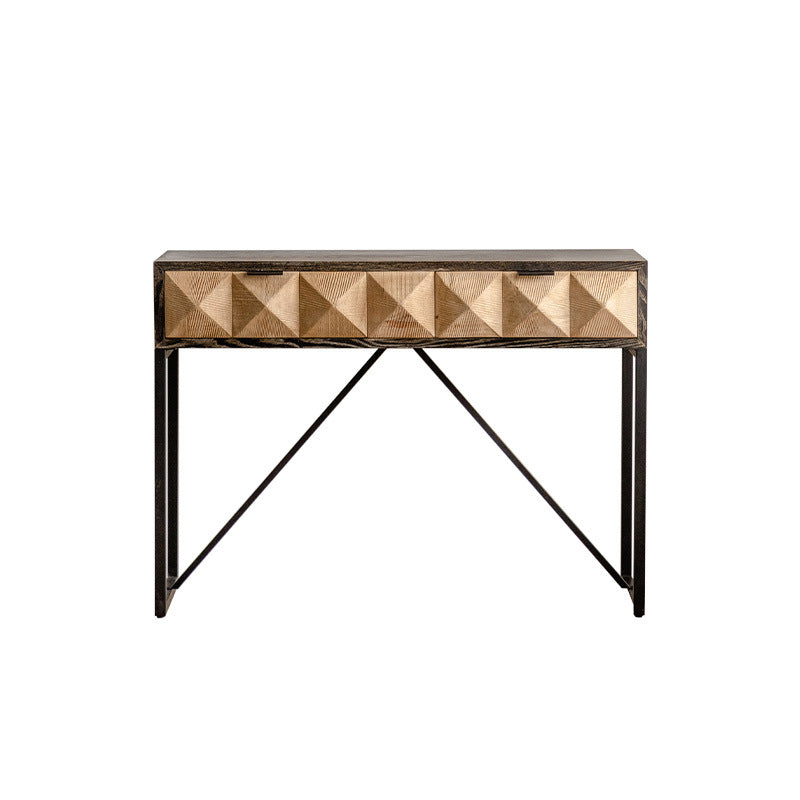 Mid-Century Modern Accent Chest Rectangular Wooden Chest in Distressed Finish Clearhalo 'Cabinets & Chests' 'cabinets_chests' 'furn' 'furn_cabinets_chests' 'Furniture' 'Living Room Furniture' 6478435