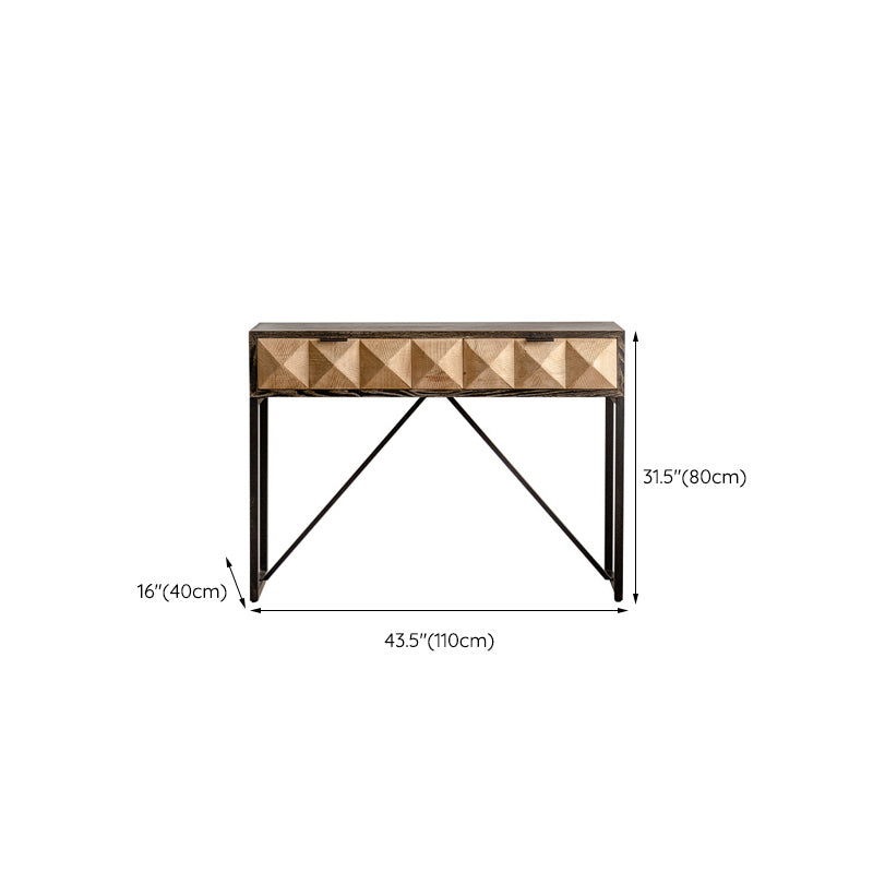 Mid-Century Modern Accent Chest Rectangular Wooden Chest in Distressed Finish Clearhalo 'Cabinets & Chests' 'cabinets_chests' 'furn' 'furn_cabinets_chests' 'Furniture' 'Living Room Furniture' 6478439