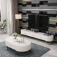 Stone Oval Top Coffee Desk Luxury Sintered Stone Coffee Table Clearhalo 'Coffee & Accent Tables' 'Coffee Tables' 'coffee_tables' 'furn' 'furn_coffee_tables' 'Furniture' 'Living Room Furniture' 6478443