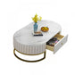 Stone Oval Top Coffee Desk Luxury Sintered Stone Coffee Table Clearhalo 'Coffee & Accent Tables' 'Coffee Tables' 'coffee_tables' 'furn' 'furn_coffee_tables' 'Furniture' 'Living Room Furniture' 6478446