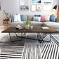 Solid Wood Coffee Table Abstract Coffee Cocktail Table in Brown Clearhalo 'Coffee & Accent Tables' 'Coffee Tables' 'coffee_tables' 'furn' 'furn_coffee_tables' 'Furniture' 'Living Room Furniture' 6478470