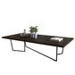 Solid Wood Coffee Table Abstract Coffee Cocktail Table in Brown Clearhalo 'Coffee & Accent Tables' 'Coffee Tables' 'coffee_tables' 'furn' 'furn_coffee_tables' 'Furniture' 'Living Room Furniture' 6478472
