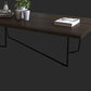 Solid Wood Coffee Table Abstract Coffee Cocktail Table in Brown Clearhalo 'Coffee & Accent Tables' 'Coffee Tables' 'coffee_tables' 'furn' 'furn_coffee_tables' 'Furniture' 'Living Room Furniture' 6478474