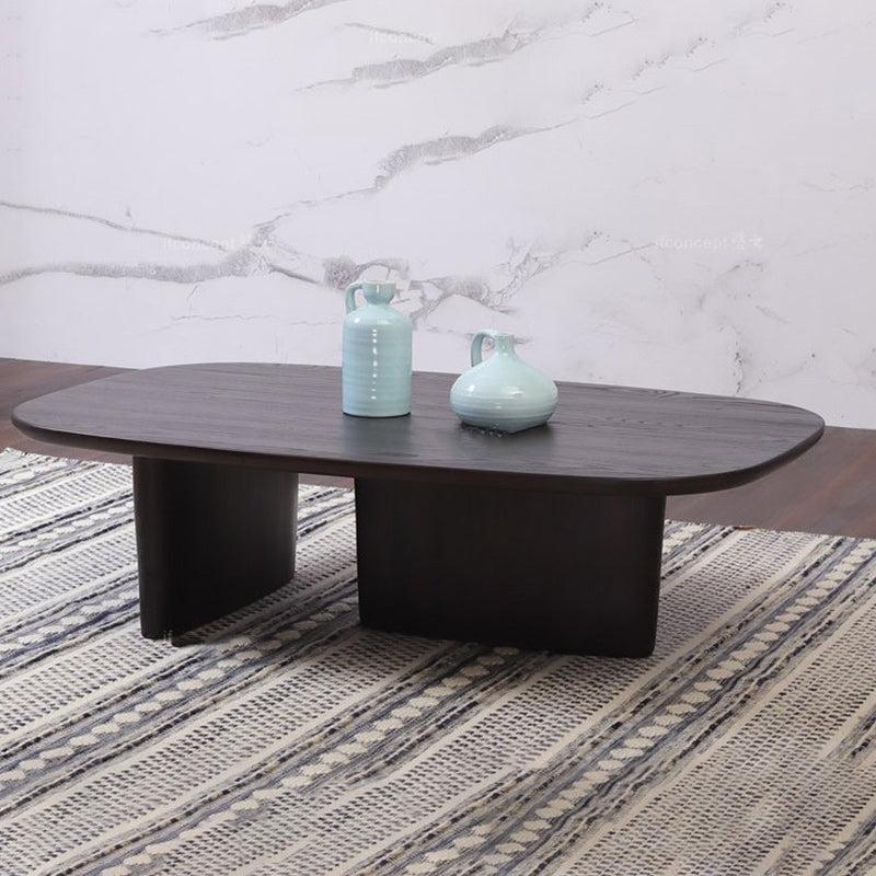 Scandinavian 1 Single Coffee Table Solid Wood Rectangular Cocktail Table Clearhalo 'Coffee & Accent Tables' 'Coffee Tables' 'coffee_tables' 'furn' 'furn_coffee_tables' 'Furniture' 'Living Room Furniture' 6478487