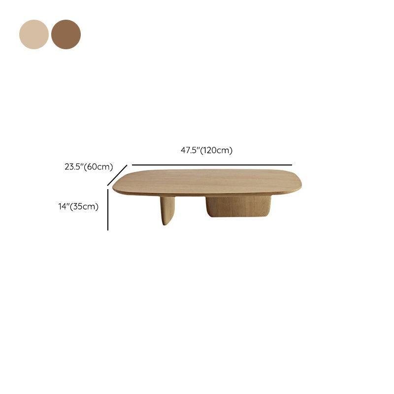 Scandinavian 1 Single Coffee Table Solid Wood Rectangular Cocktail Table Clearhalo 'Coffee & Accent Tables' 'Coffee Tables' 'coffee_tables' 'furn' 'furn_coffee_tables' 'Furniture' 'Living Room Furniture' 6478490