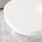 Table basse scandinave en bois massif blanc