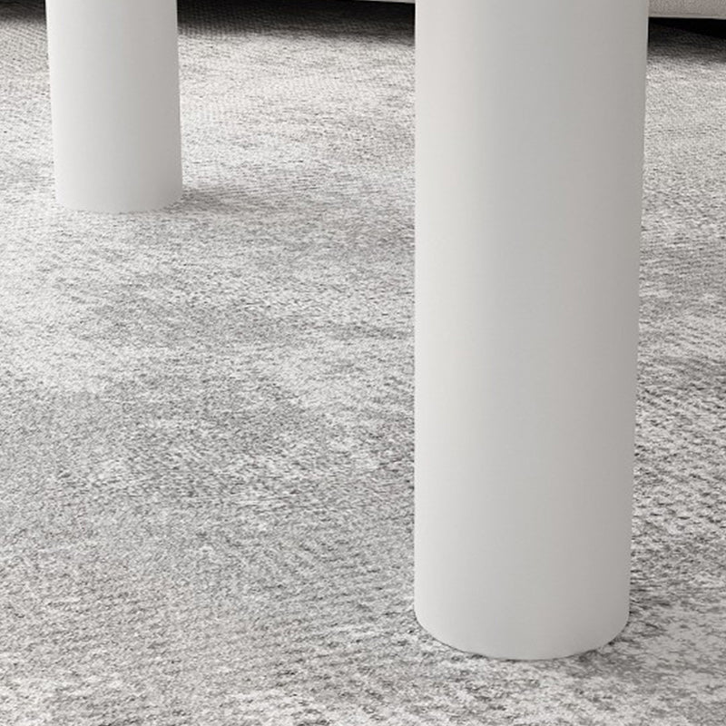 Table basse scandinave en bois massif blanc