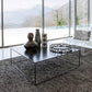 Mid-Century Modern Iron Square Coffee Table with Frame Base Coffee Table Black Clearhalo 'Coffee & Accent Tables' 'Coffee Tables' 'coffee_tables' 'furn' 'furn_coffee_tables' 'Furniture' 'Living Room Furniture' 6478523