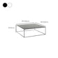 Mid-Century Modern Iron Square Coffee Table with Frame Base Coffee Table Clearhalo 'Coffee & Accent Tables' 'Coffee Tables' 'coffee_tables' 'furn' 'furn_coffee_tables' 'Furniture' 'Living Room Furniture' 6478533
