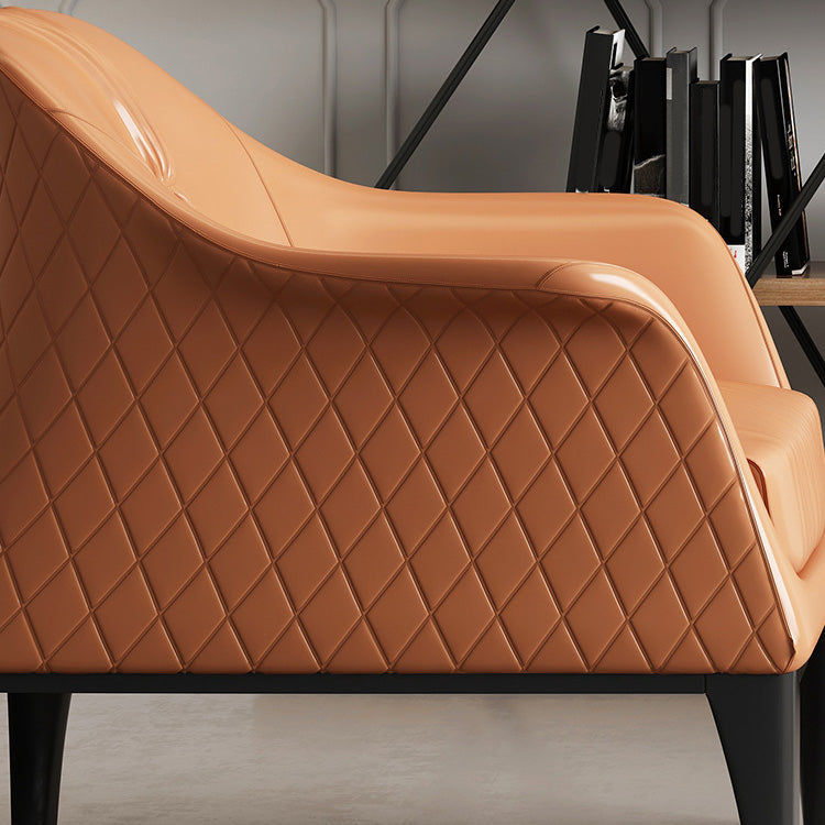 Living Room Mid-century Modern Accent Armchair Solid Color Arm Chair Clearhalo 'Accent Chairs' 'accent_chairs' 'Chairs & Seating' 'furn' 'furn_accent_chairs' 'Furniture' 'Living Room Furniture' 6478595