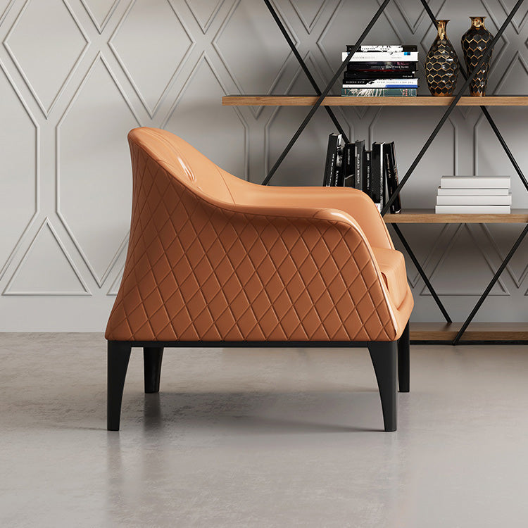 Living Room Mid-century Modern Accent Armchair Solid Color Arm Chair Clearhalo 'Accent Chairs' 'accent_chairs' 'Chairs & Seating' 'furn' 'furn_accent_chairs' 'Furniture' 'Living Room Furniture' 6478602