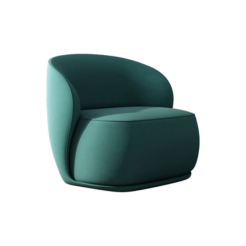 Fixed Back Round Accent Chair Solid Color Modern Lounge Chair Clearhalo 'Accent Chairs' 'accent_chairs' 'Chairs & Seating' 'furn' 'furn_accent_chairs' 'Furniture' 'Living Room Furniture' 6478619