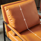 Solid Color Mid-century Modern Armchair Sled Arm Chair for Living Room Clearhalo 'Accent Chairs' 'accent_chairs' 'Chairs & Seating' 'furn' 'furn_accent_chairs' 'Furniture' 'Living Room Furniture' 6478637