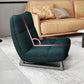 Fixed Back Sled Slipper Chair Solid Color Mid-century Modern Lounge Chair Clearhalo 'Accent Chairs' 'accent_chairs' 'Chairs & Seating' 'furn' 'furn_accent_chairs' 'Furniture' 'Living Room Furniture' 6478646