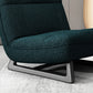 Fixed Back Sled Slipper Chair Solid Color Mid-century Modern Lounge Chair Clearhalo 'Accent Chairs' 'accent_chairs' 'Chairs & Seating' 'furn' 'furn_accent_chairs' 'Furniture' 'Living Room Furniture' 6478656