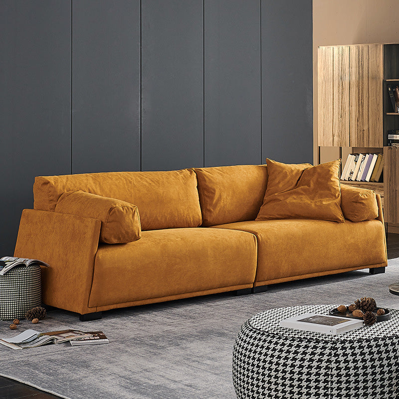 Divano in pelle divano stazionario di divano a colori solidi moderni per soggiorno