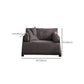 Leather Sofa Stationary Settee Solid Color Modern Sofa for Living Room