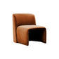Solid Colo Contemporary Accent Chair Sled Velvet Accent Room Chair Orange Velvet 1 Piece Clearhalo 'Accent Chairs' 'accent_chairs' 'Chairs & Seating' 'furn' 'furn_accent_chairs' 'Furniture' 'Living Room Furniture' 6478707