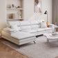 36 "H Contemporáneo de sofá de cuero de cuero Sectional