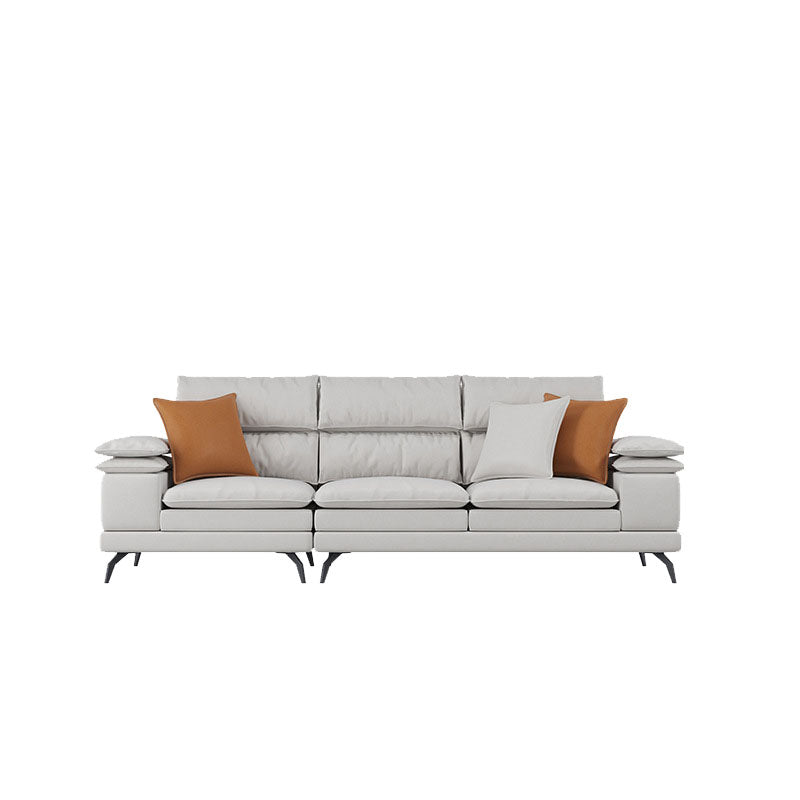 36 "H Contemporáneo de sofá de cuero de cuero Sectional