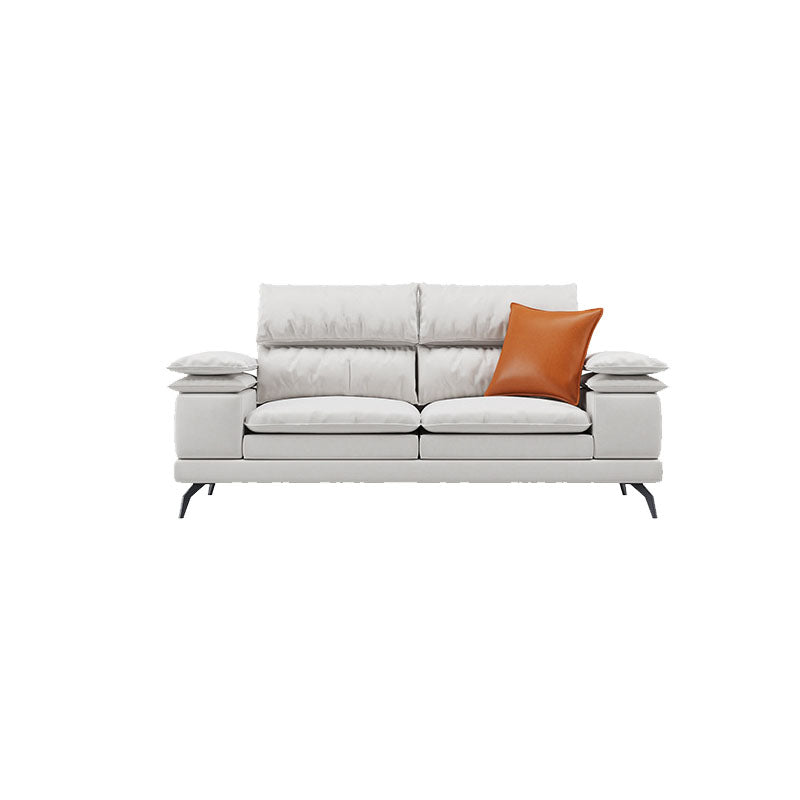 36 "H Contemporáneo de sofá de cuero de cuero Sectional