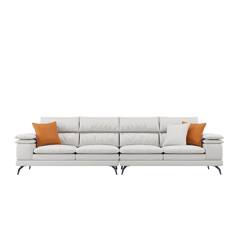 36 "H Contemporáneo de sofá de cuero de cuero Sectional
