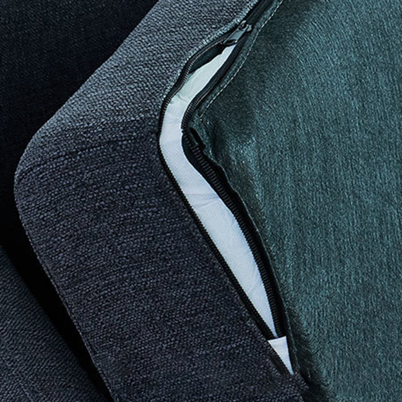 Contemporary Tuxedo Arm Sofa Slipcovered Settee for Living Room