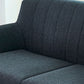 Contemporary Tuxedo Arm Sofa Slipcovered Settee for Living Room