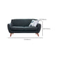 Contemporary Tuxedo Arm Sofa Slipcovered Settee for Living Room