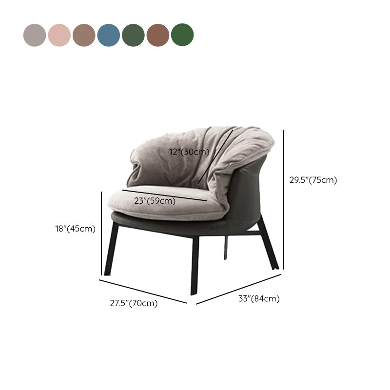 Solid Color Accent Room Chair Mid-century Living Room Lounge Chair Clearhalo 'Accent Chairs' 'accent_chairs' 'Chairs & Seating' 'furn' 'furn_accent_chairs' 'Furniture' 'Living Room Furniture' 6478973