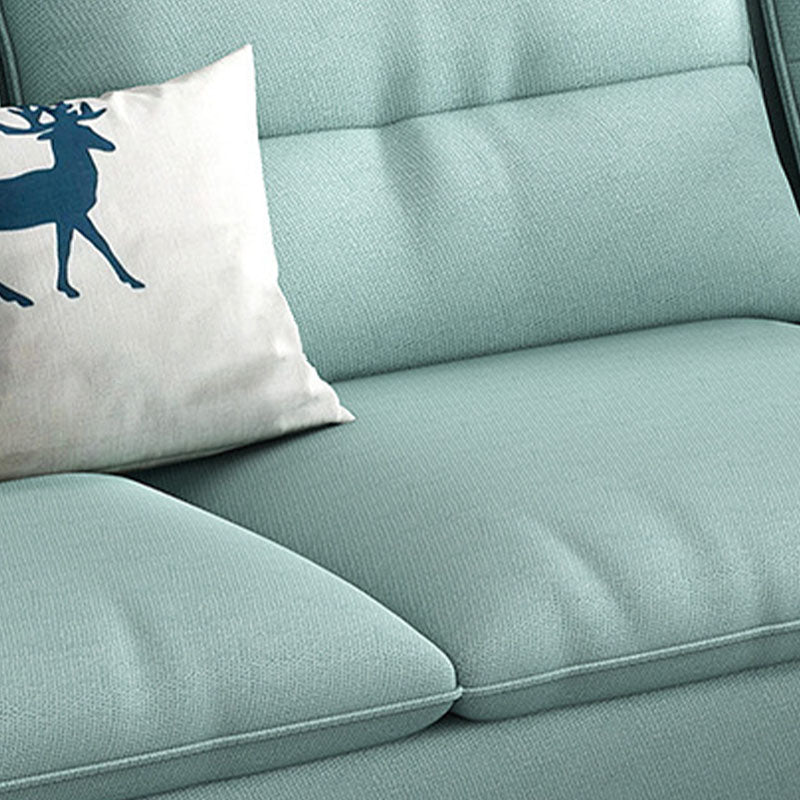 Scandinavian Sectional Sofa Fabric Storage Stationary Sectional Clearhalo 'furn' 'furn_sectionals' 'Furniture' 'Living Room Furniture' 'Sectionals' 6478981