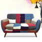Flared Arm Sofa Cotton Stain Resistant Settee for Living Room