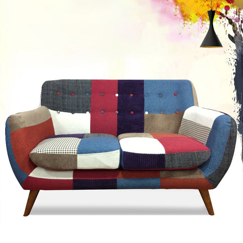 フレアアームソファコットンステインリビングルーム用の耐性の長官