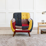 フレアアームソファコットンステインリビングルーム用の耐性の長官