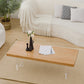 Rectangle Solid Wood Coffee Table with Acrylic Base Scandinavian Cocktail Table Clearhalo 'Coffee & Accent Tables' 'Coffee Tables' 'coffee_tables' 'furn' 'furn_coffee_tables' 'Furniture' 'Living Room Furniture' 6479108