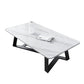 X-Base Coffee Cocktail Table Rectangle Coffee Table with Marble Top Clearhalo 'Coffee & Accent Tables' 'Coffee Tables' 'coffee_tables' 'furn' 'furn_coffee_tables' 'Furniture' 'Living Room Furniture' 6479124