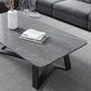 X-Base Coffee Cocktail Table Rectangle Coffee Table with Marble Top Clearhalo 'Coffee & Accent Tables' 'Coffee Tables' 'coffee_tables' 'furn' 'furn_coffee_tables' 'Furniture' 'Living Room Furniture' 6479126