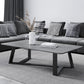 X-Base Coffee Cocktail Table Rectangle Coffee Table with Marble Top Clearhalo 'Coffee & Accent Tables' 'Coffee Tables' 'coffee_tables' 'furn' 'furn_coffee_tables' 'Furniture' 'Living Room Furniture' 6479130